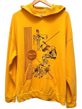 Pee Chee Folder Hoodie Pop Culture Novelty Sweatshirt Size 2XL